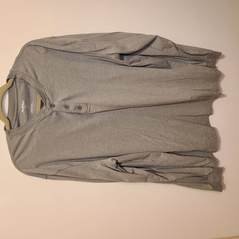 MENS GOODFELLOW & CO LONG SLEEVE HENLEY - XL